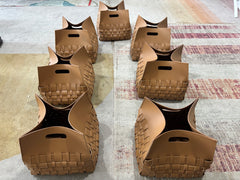 Leather basket