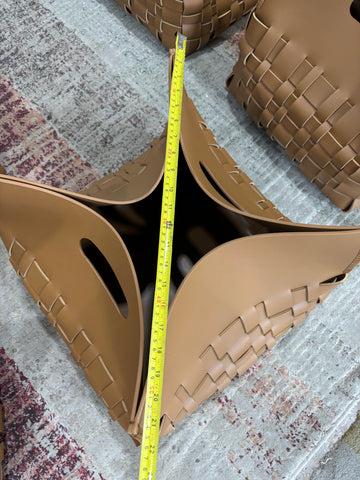 Leather basket