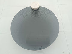 Marble and Glass Corner Table