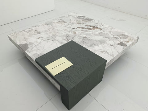 Glass Marble Coffee Table