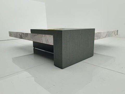 Glass Marble Coffee Table
