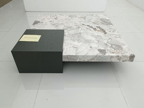 Glass Marble Coffee Table