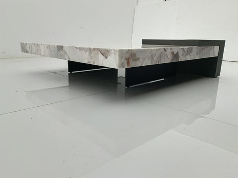 Glass Marble Coffee Table