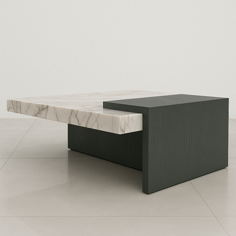 Marble coffee table